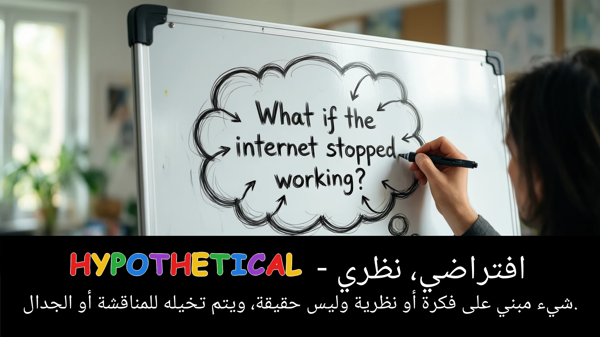 Arabic Illustration for hypothetical